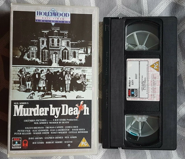 MURDER BY DEATH (VHS) Peter Sellers + David Niven + Alec Guinness + Peter Falk