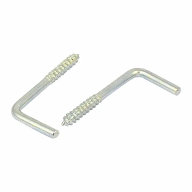 Home Wall L Shaped Self Tapping Metal Screw Hook Picture Hanger M3x25mm 50pcs 2