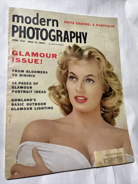 Modern Photography April 1957 Volume 21 Number 4 Rare Vintage Magazine