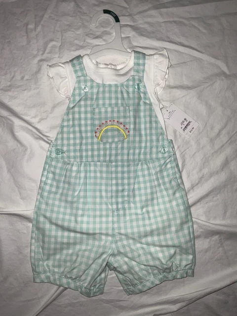 Infant Boy / Girl 18 M - Carters Shortall Outfit 2 Piece Set - Easter Spring NWT