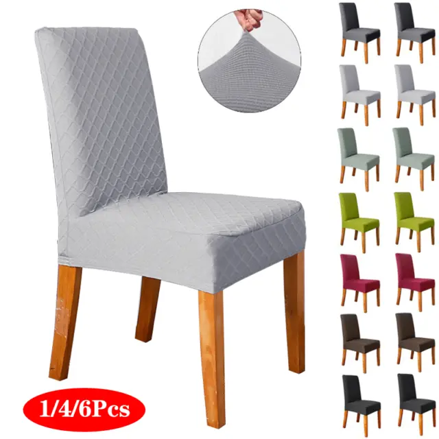 Dining Chair Covers Stretch Washable Solid Chair Slipcovers Removable Protector