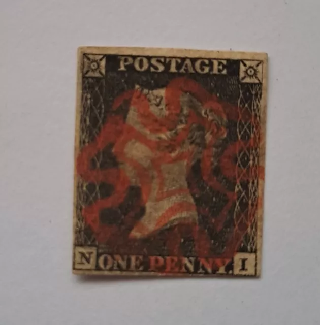 Penny Black Stamp 1840 1d.