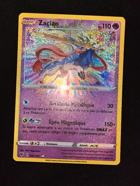 Carta Pokémon Zacian - 082/185 - Rara Da Vivid Voltage - Italiana - NM/M