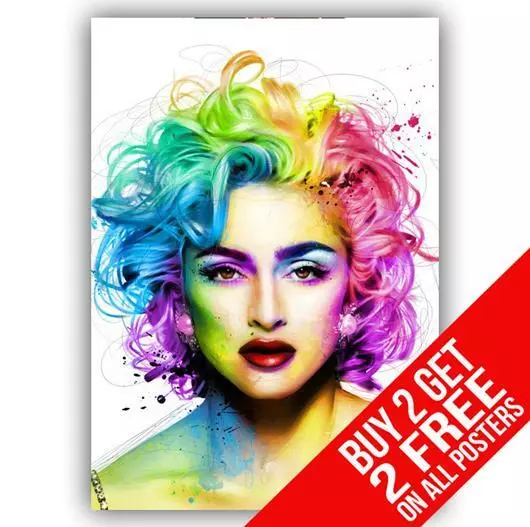 Madonna Poster Art Print A4 A3 Size - Buy 2 Get Any 2 Free