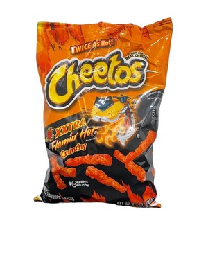 cheetos xxtra flamin hot crunchy cheese flavored snacks 8.5 oz