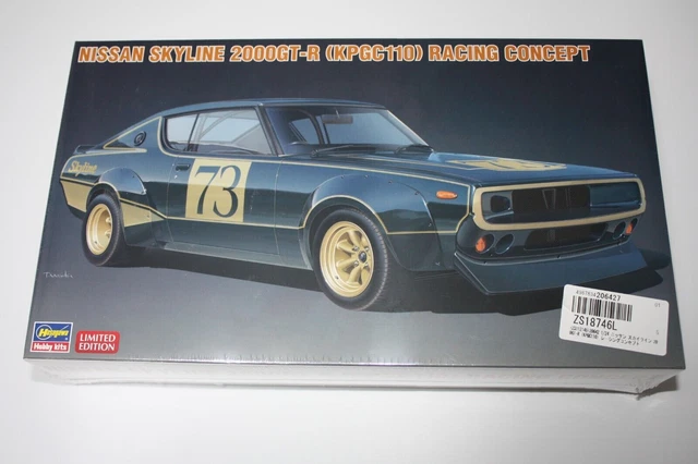 HASEGAWA 1/24 NISSAN SKYLIN 2000GT-R RACING CONCEPT(KPGC110) MODEL kit ...