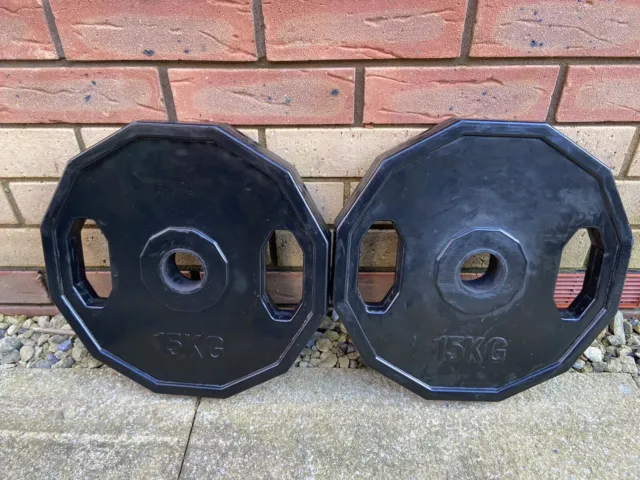 2 x 15kg Olympic Weight Plates