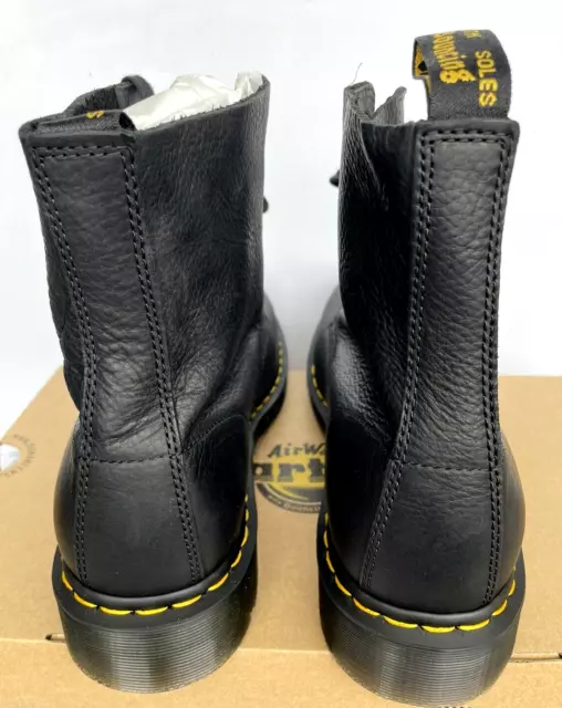 DR MARTENS BLACK 1460 Pascal Ambassador Soft Leather Lace Up Boots Uk 9 ...