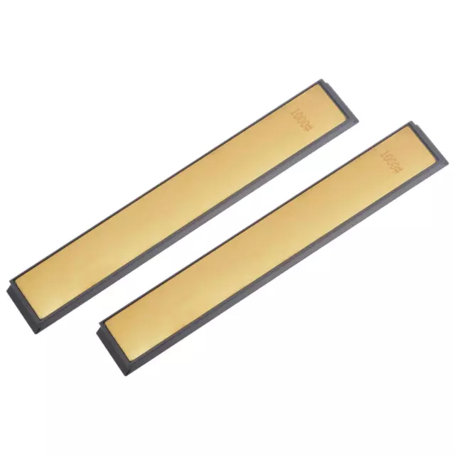 150mm x 20mm 1000 Grits Titanium Coated Diamond Whetstone Sharpening Stone 2pcs