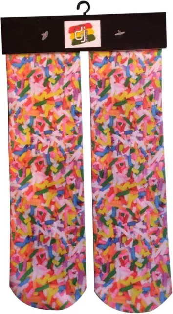 NWT Boys Girls Kids Socks Mid Crew Fits Ages 3-9 Over 30 Designs Crazy Fun $10 3