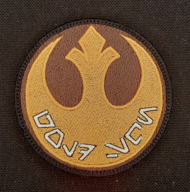 Star Wars Rebel Alliance Symbol Emblem Shoulder Patch Gold Squadron Aurebesh