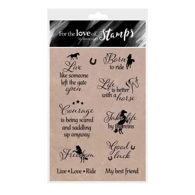 Hunkydory Born to Ride Stamp  : Running Free Collection