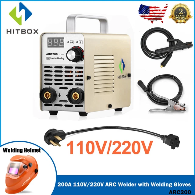 Mini ARC Welder 200A 110V 220V Dual Volt Inverter MMA ARC Stick Welding Machine