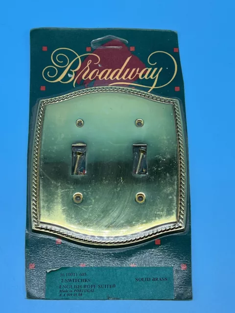 Broadway Collection English Rope Suite Duplex Switch Polished Solid Brass 605