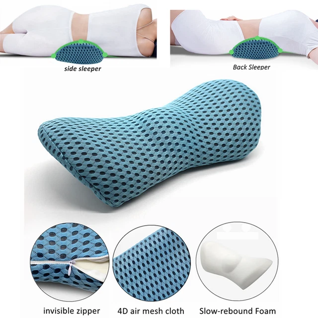 Lumbar Support Pillow Back Car Cushion Memory Foam Office Chair for Seat Pain
