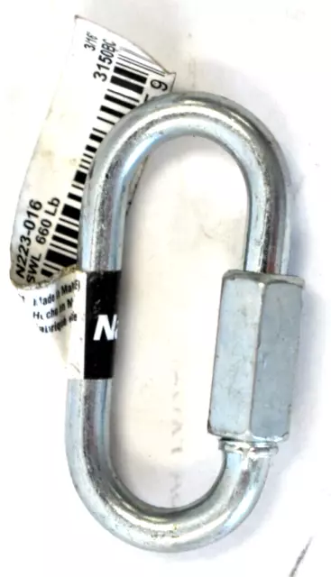 Lot of 20 National Hardware Quick Links Steel Zinc Plated 3/16" N223-016 3150BC