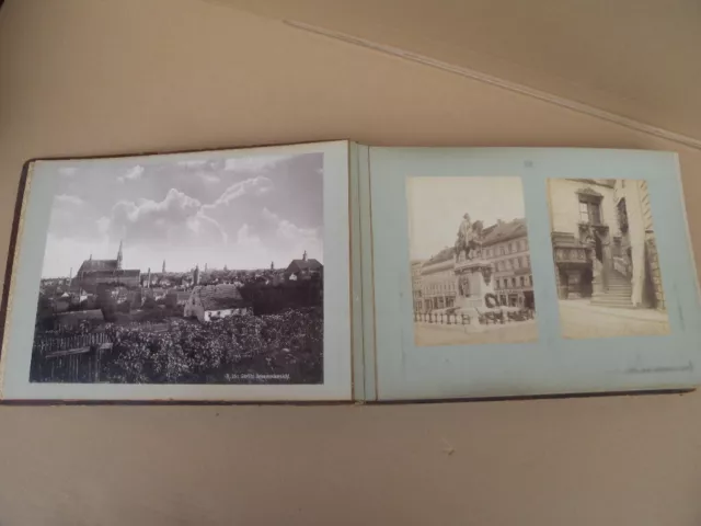 ANTIK Fotoalbum um 1880 selten Görlitz Erfurt Weimar Binz Dresden Historismus