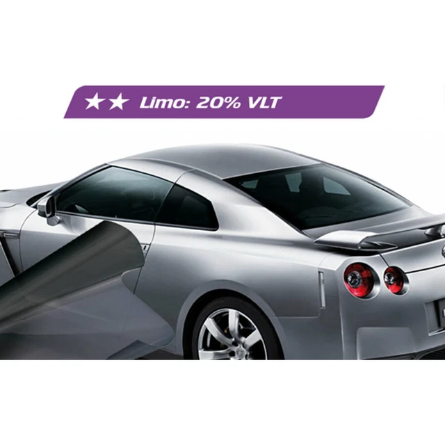 Film Homologué Verre Voiture Store Limo 20% Nexus 300x76 CM Fumée Sombre