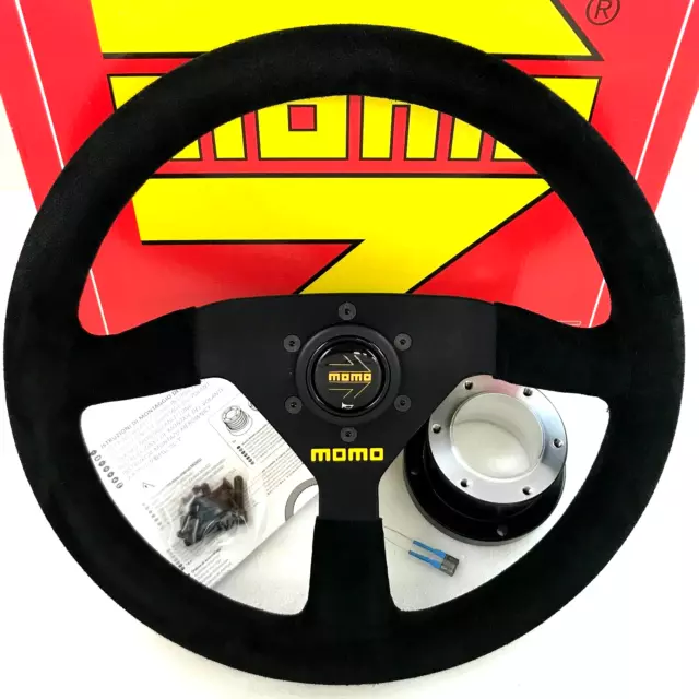 Momo suede steering wheel, hub kit, horn set. For Ferrari F355 360.  *Challenge*