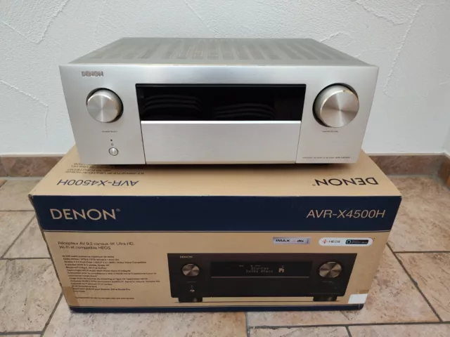 Denon AVR-X4500H 9.2 Kanal 4K Dolby Atmos AV-Surround Receiver in Silber