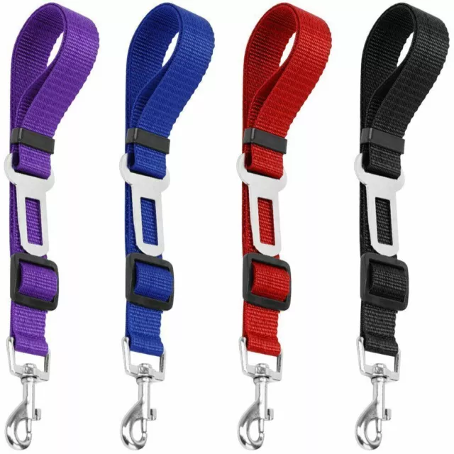 Dog Cat Pet Seat Belt Strap Adjustable Buckle Safety for Harness Leash Travel AU 2