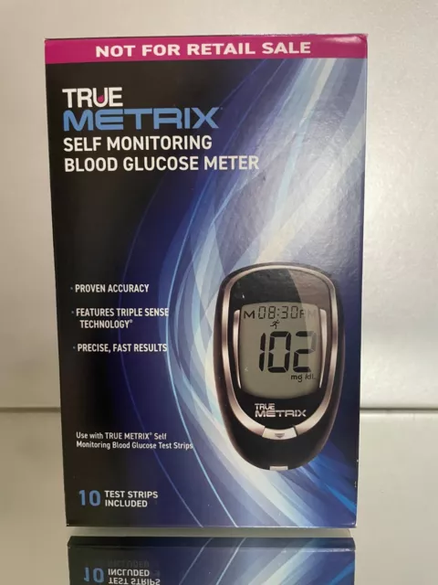 True Metrix Blood Glucose METER KIT, including 10 strips  EXP 03/2025