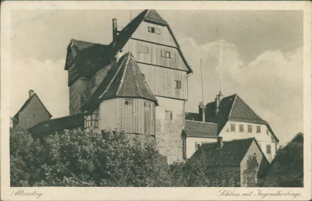 Ansichtskarte Baden-Württemberg Altensteig Schloss mit Jugendherberge um 1930