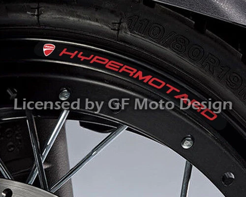 8X DUCATI CORSE Nuove Decalcomanie Ruota Cerchioni Adesivi Strisce Set 848 99... EUR 12,93 - IT - Foto 4