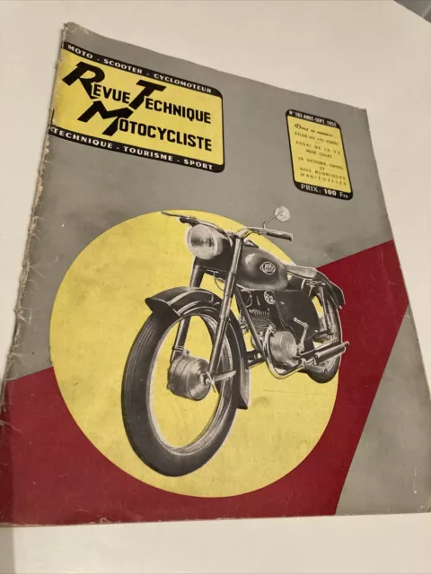 Revue Technique Motocycliste N° 102 1955 Ydral 175 René Gillet V2 Victoria Swing