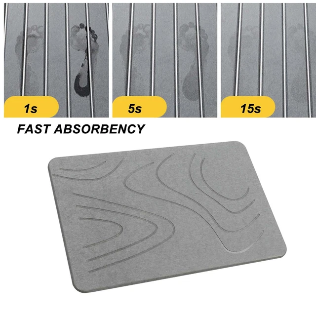 (Line 1)Bathroom Foot Pad Safe Quick Drying Diatomaceous Earth Bath Mat Anti