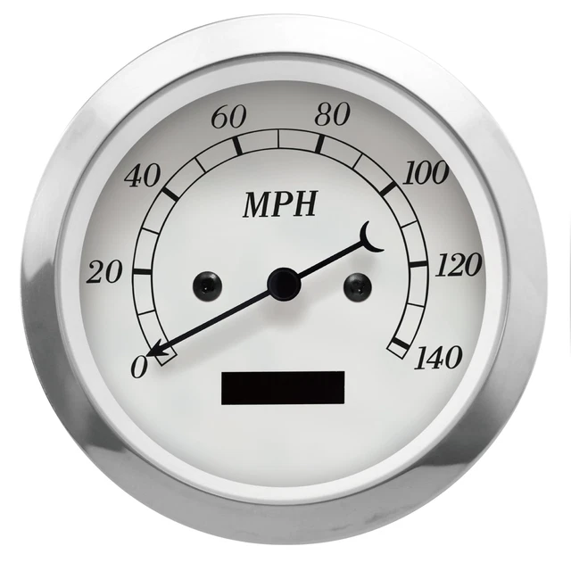 MOTOR METER RACING Classic 85mm Electrical Speedometer 140 MPH Digital