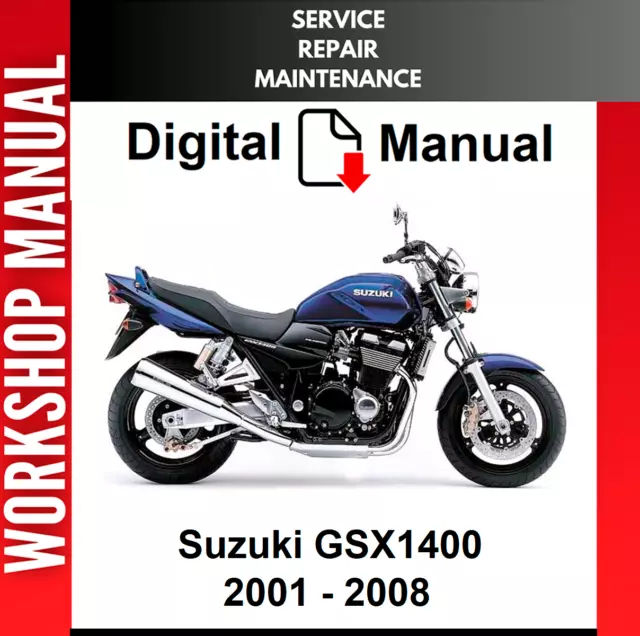 Suzuki Gsx1400 2001 2002 2003 2004 2005 2006 2007 Service Repair Shop Manual