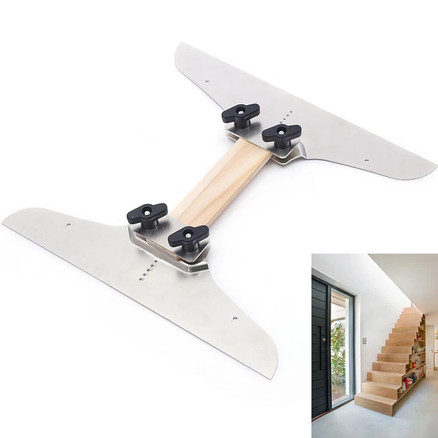 8-14 Inch Stair Tread Template Tool Stair Tread Jig Stair Tread Gauge Stair Tool