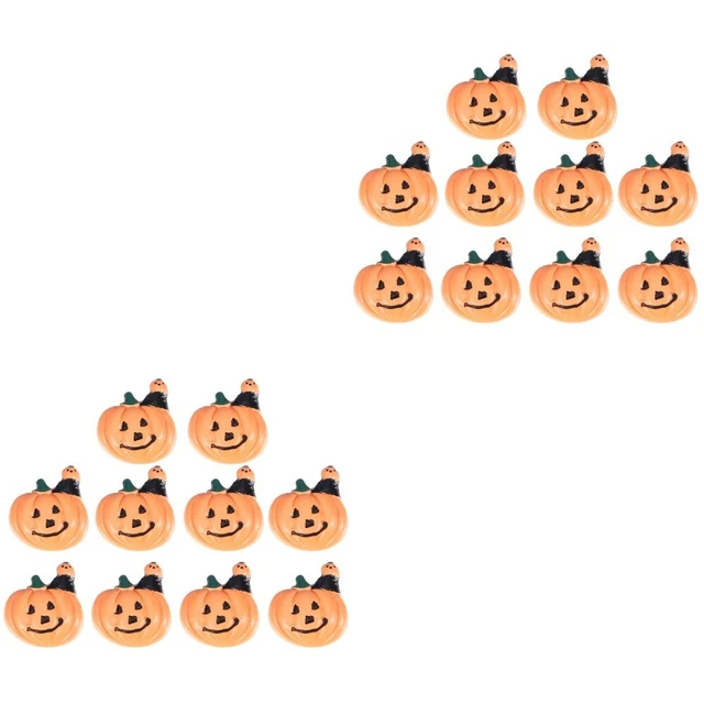 20 stücke Halloween Mini Dekoration Harz Kürbis DIY Handwerk Zubehör für Telefon