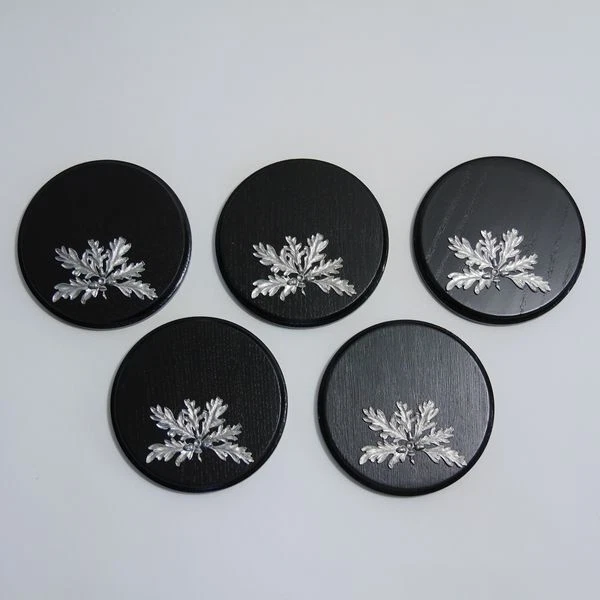 5x Keilerschilder Tablero Keiler Af 13 CM Trofeos Oscuro 5x Hoja de Roble 2