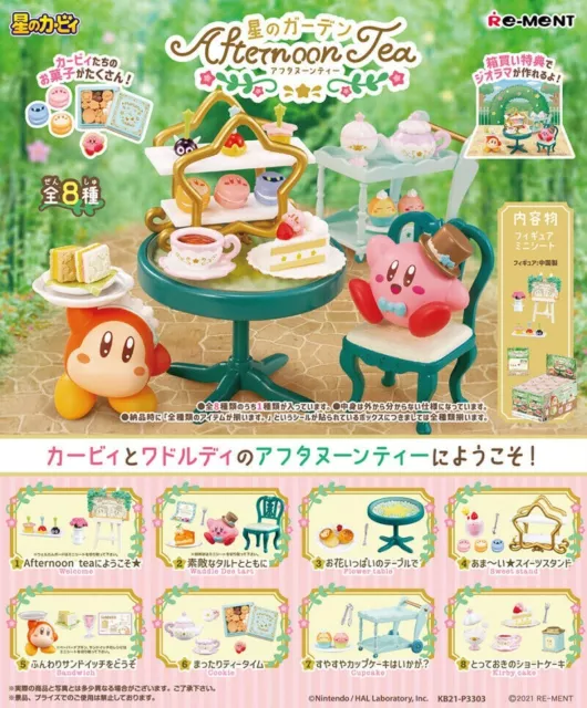 Re-Ment Miniature Star Kirby Garden Afternoon Tea Rement Full Set 8pcs