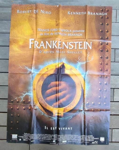 Ancienne Grande Affiche De Cinéma Frankenstein De Kenneth Branagh 154,5 X 113 Cm