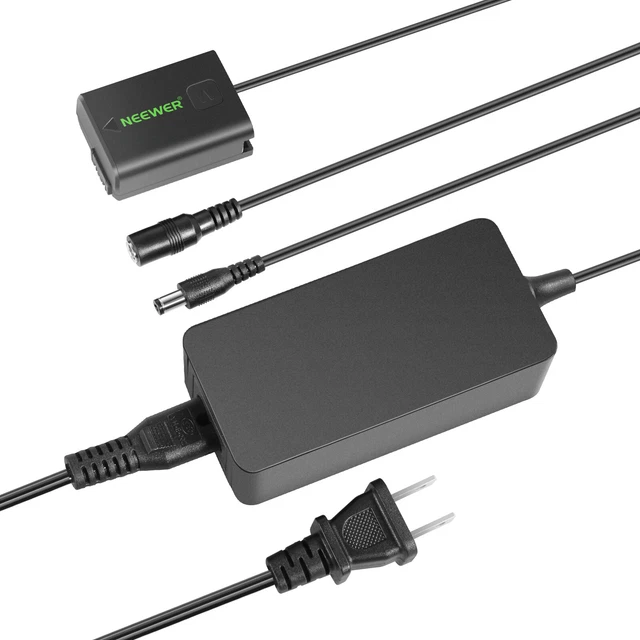 Neewer AC-PW20 Dummy Battery with AC/DC Coupler Power Adapter for SONY A7/7R