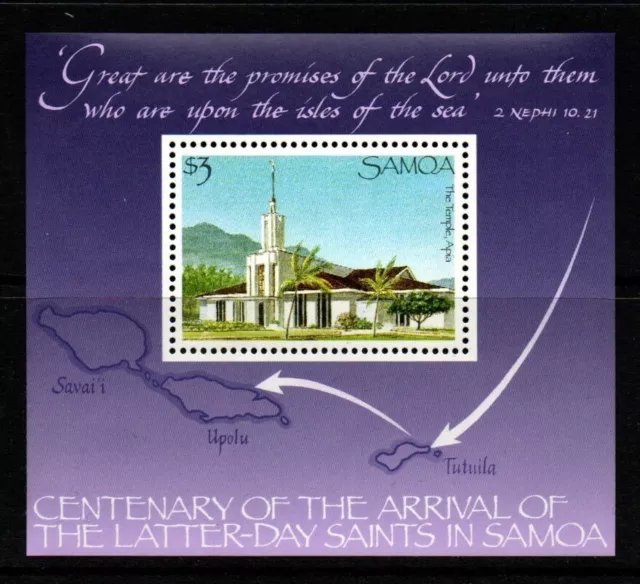 Samoa Sgms782 1988 Arrival Of The Latter-Saints In Samoa  Mnh