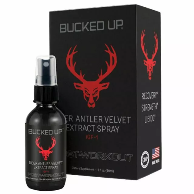 Bucked Up Deer Antler Velvet Extract Spray - 2 fl oz (IGF-1)