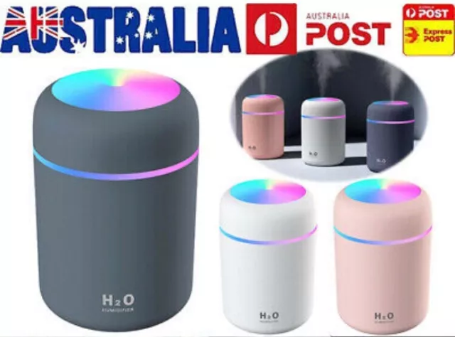 Electric Air Diffuser Aroma Oil Humidifier USB Night Light Up Home Relax Defuser