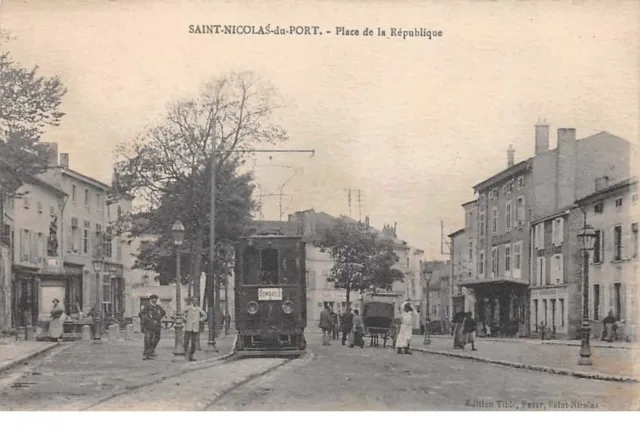 54. n° 55013.saint nicolas du port.place de la république.tramway