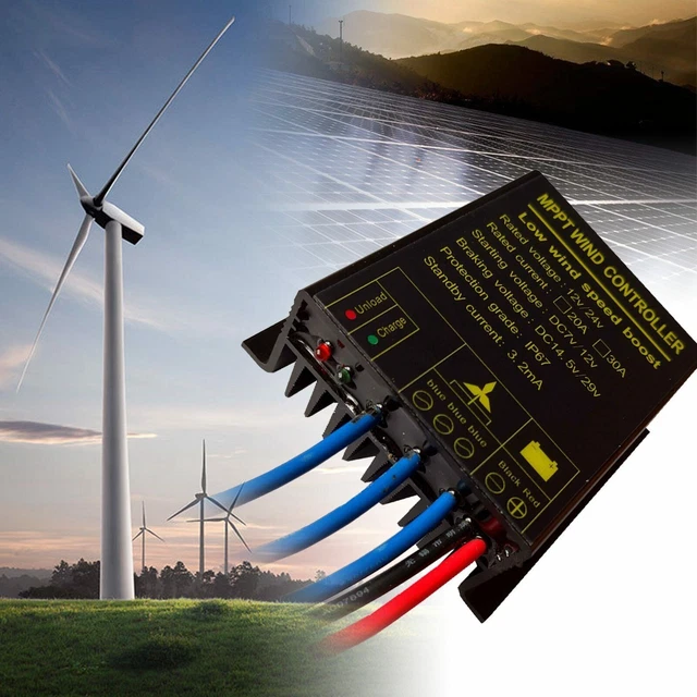 1PC Mppt DC12/24V Wind Turbine Générateur W/Charge Contrôleur Basse Wind