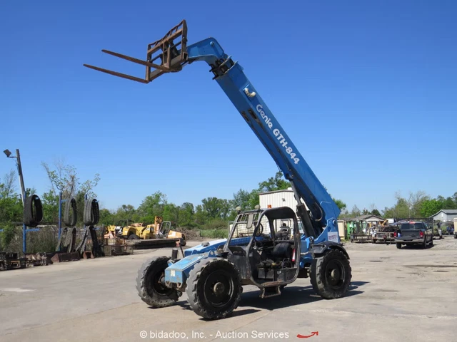 2014 Genie GTH-844 44' 8,000 lb Telescopic Reach Forklift Telehandler 8K bidadoo