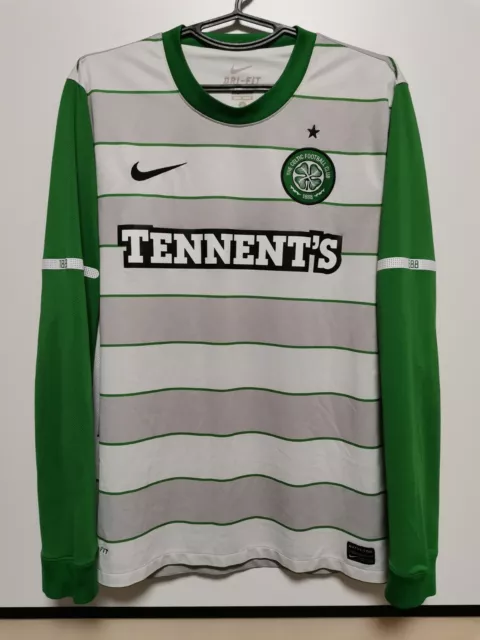 Size M Celtic 2011-2012 Away Football Long Sleeve Shirt Jersey