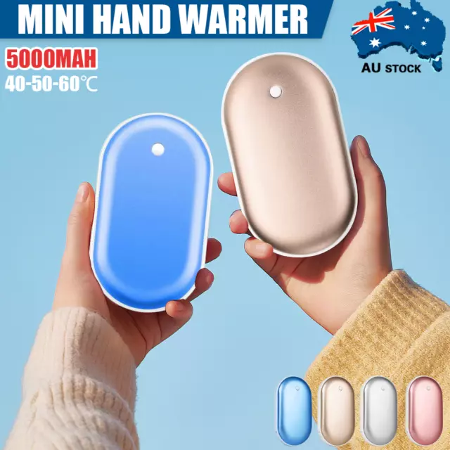 5000mAh Mini Hand Warmer USB Rechargeable Electric Hand Heater with Power Bank