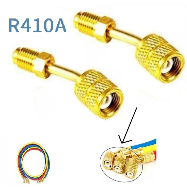 2* Adattatore per Mini Split HVAC 5/16 Presa Giunti Rapidi 1/4 Spine