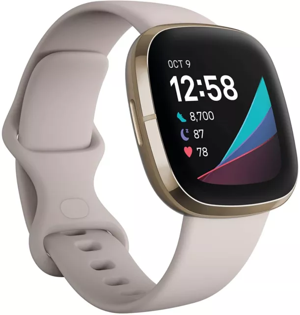 Fitbit Sense Advanced Health Smartwatch Soft Gold - USED