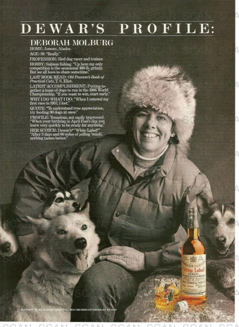 1986 Dewar's White Label Scotch  Vintage Magazine Ad   Deborah Molburg