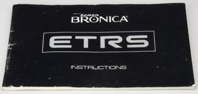 BRONICA ETRS Instructions